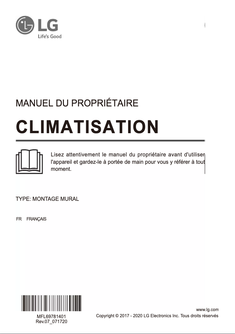 Image de la première page du manuel de l'appareil S4NQ09WA5A2