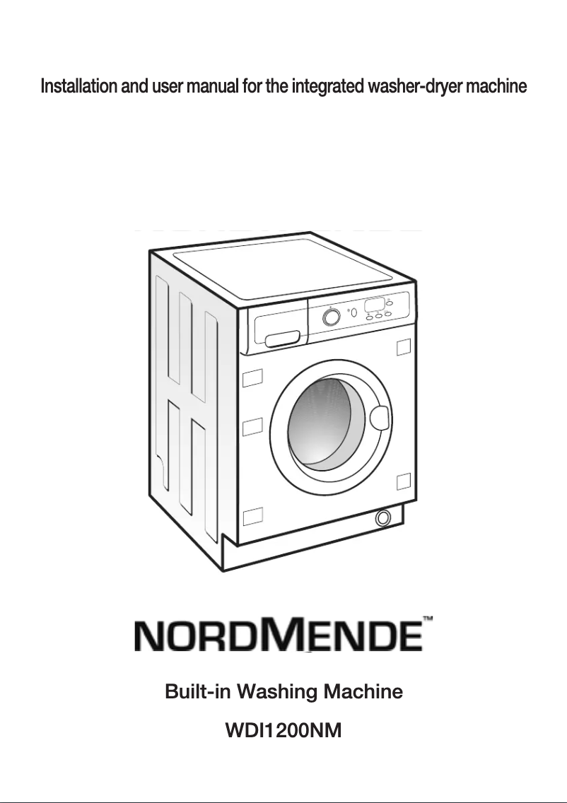 Page n°1 - Manuel utilisateur Nordmende WDI1200NM