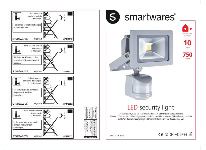 Page 1 de la notice Manuel utilisateur Smartwares 10.051.46