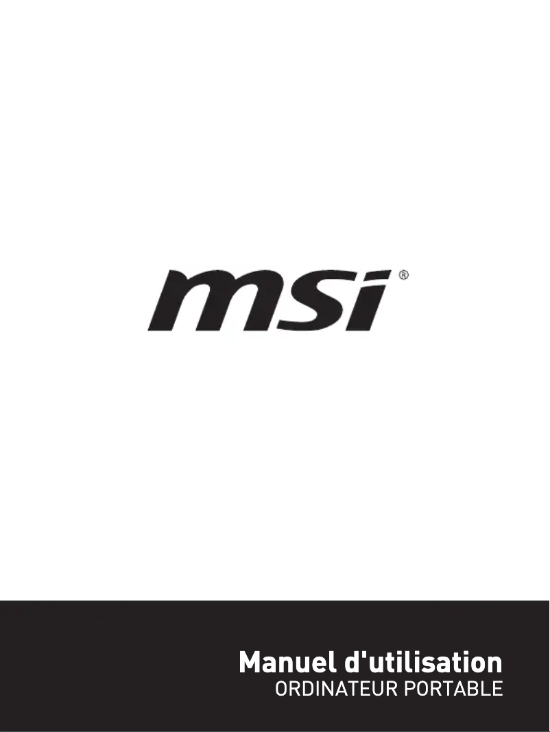 Page 1 of the manual User Manual MSI Prestige 15