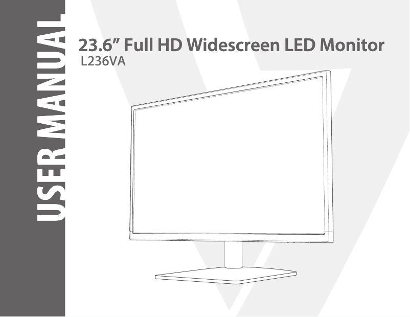 Image de la première page du manuel de l'appareil L236VA