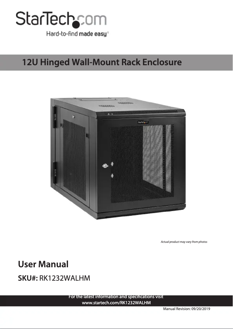 Image de la première page du manuel de l'appareil RK1232WALHM