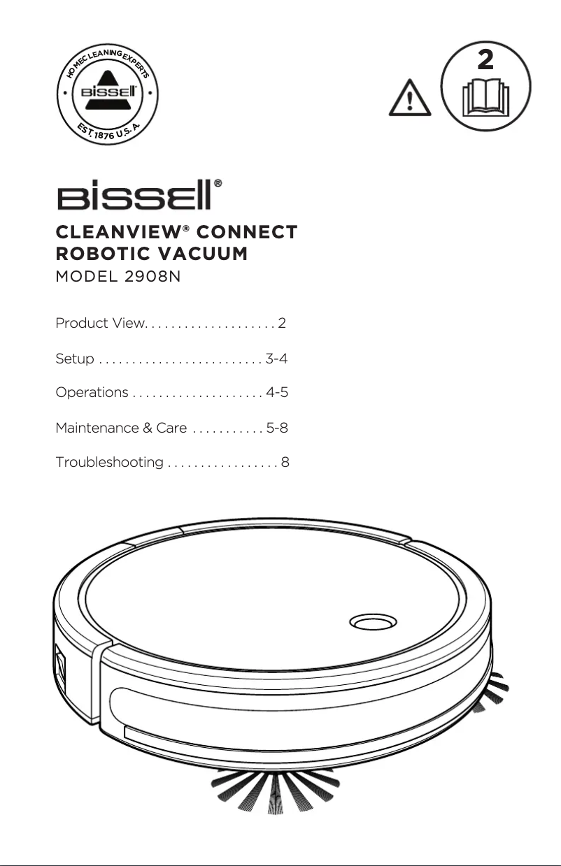 Image de la première page du manuel de l'appareil CleanView 2908N
