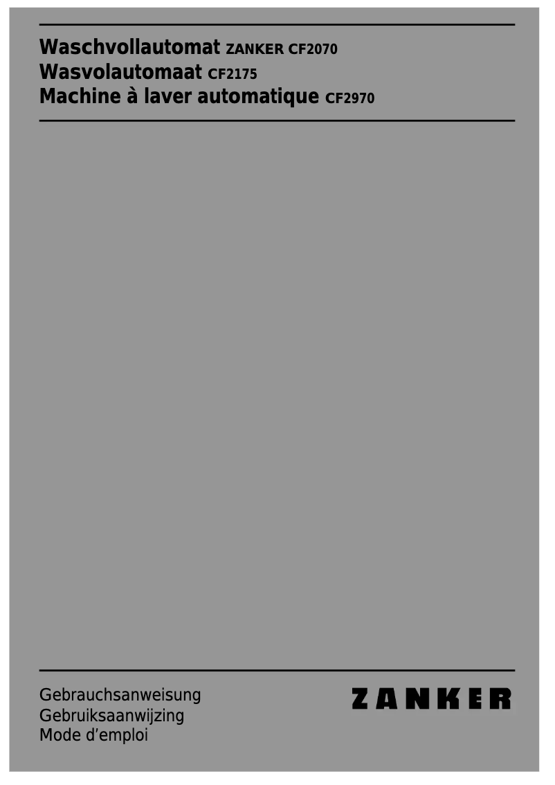 Image de la première page du manuel de l'appareil CF 2175