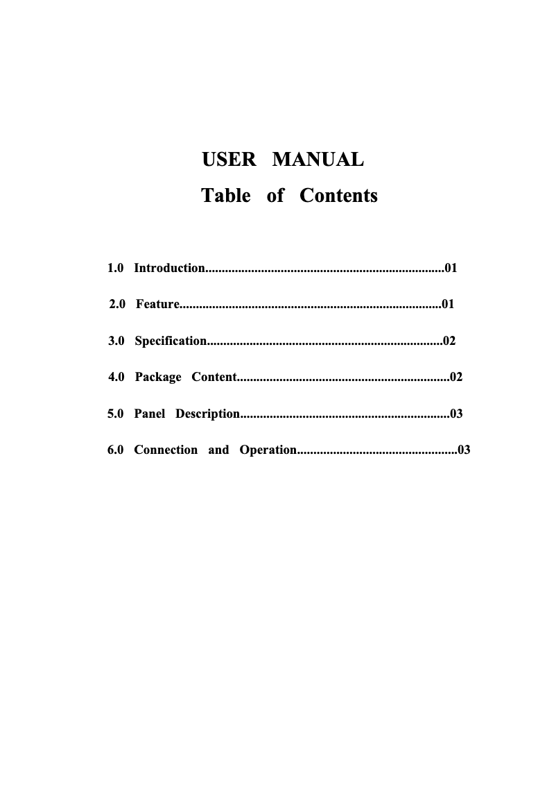 Imagen de la primera página del manual del dispositivo HA-H04