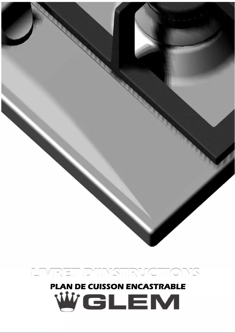 Page 1 of the manual User Manual Glem Gas GT320IX