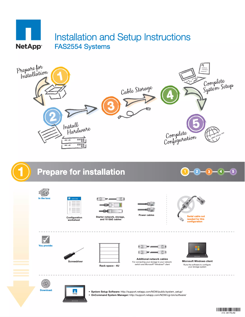 Page 1 of the manual User Manual NetApp FAS2554
