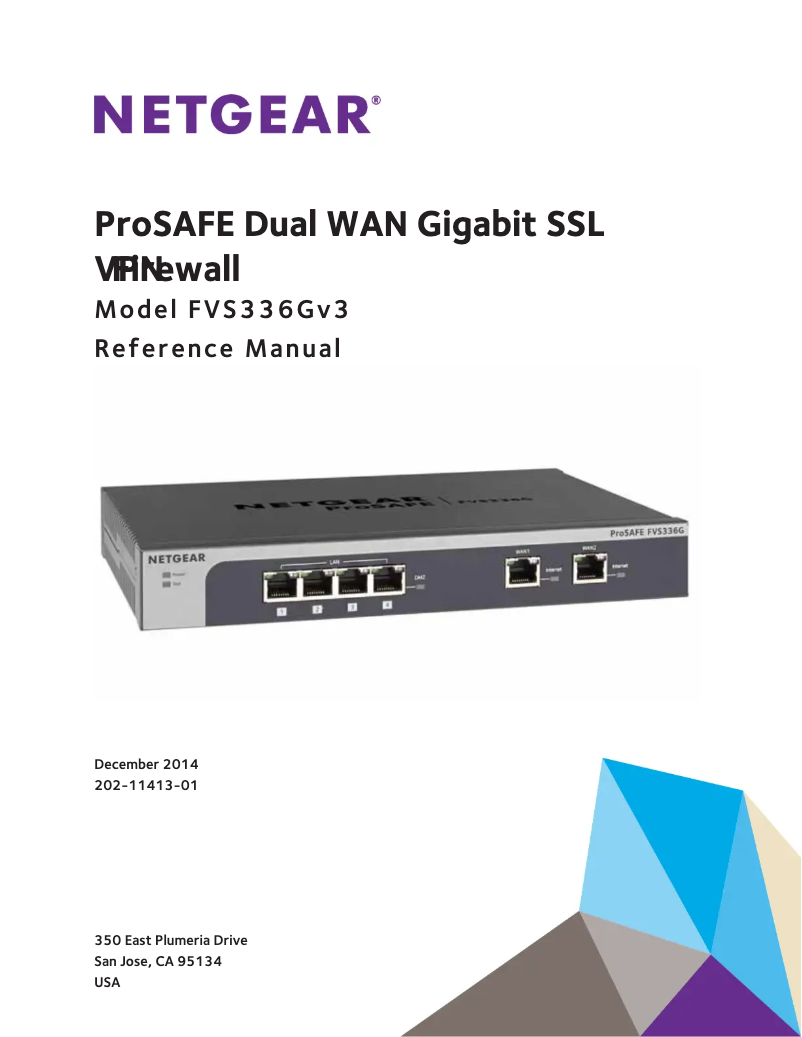 Page 1 de la notice Manuel utilisateur Netgear FVS336G-300NAS