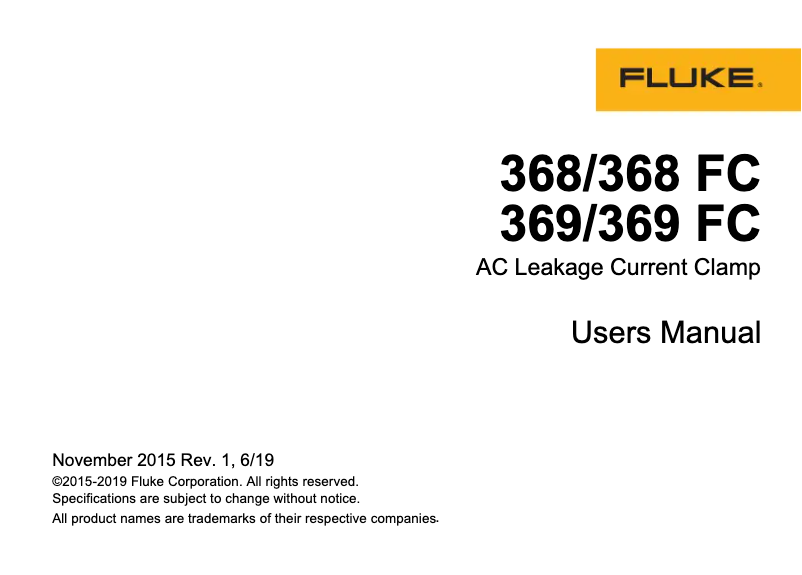 Image de la première page du manuel de l'appareil FLK-369 FC