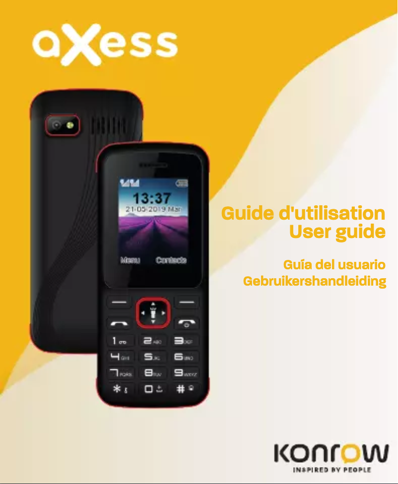 Page n°1 - Manuel utilisateur Konrow Axess