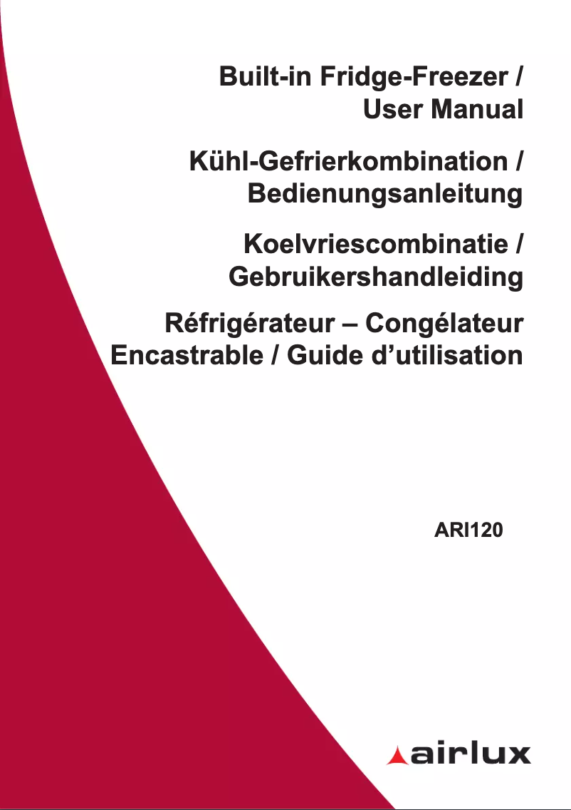Image de la première page du manuel de l'appareil ARI120