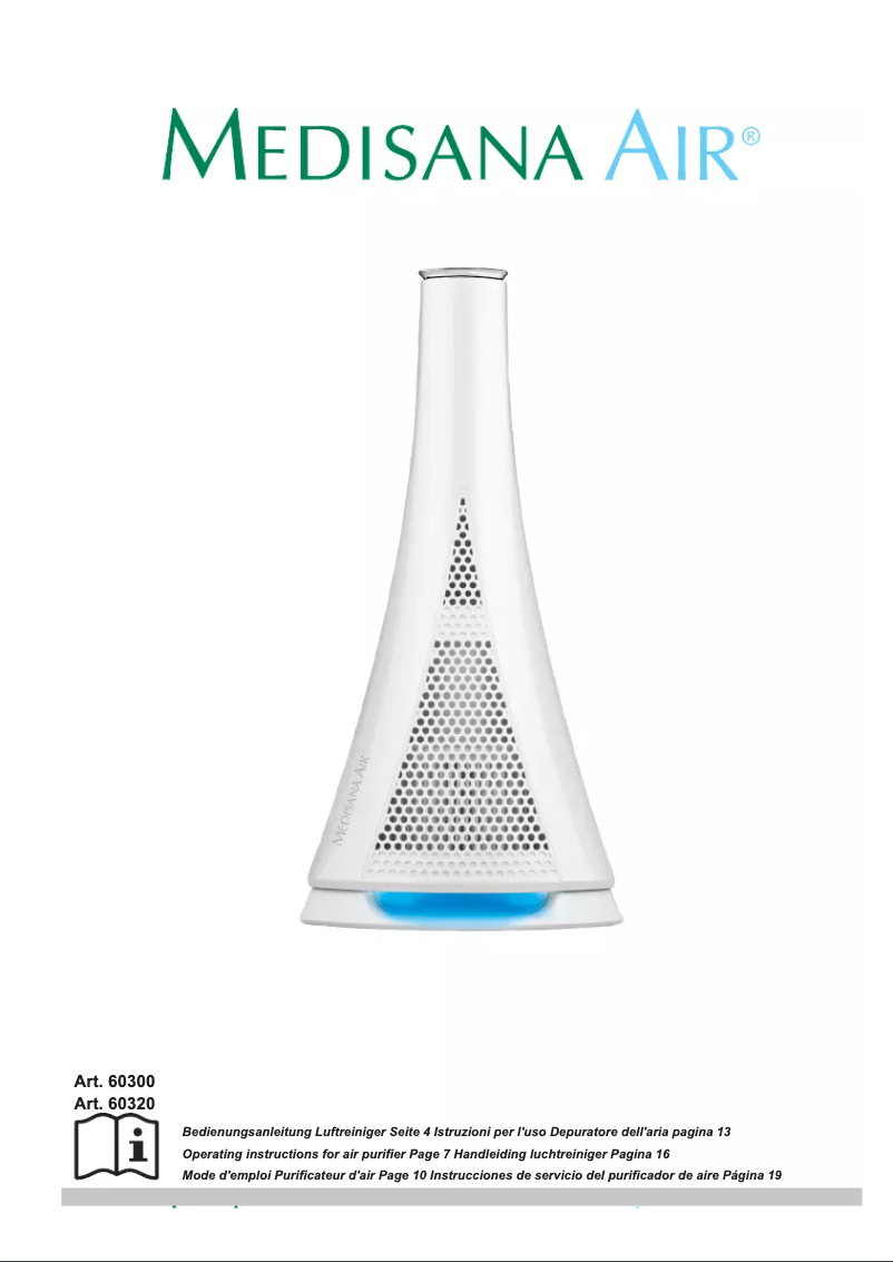 Page 1 de la notice Manuel utilisateur Medisana Air 60300