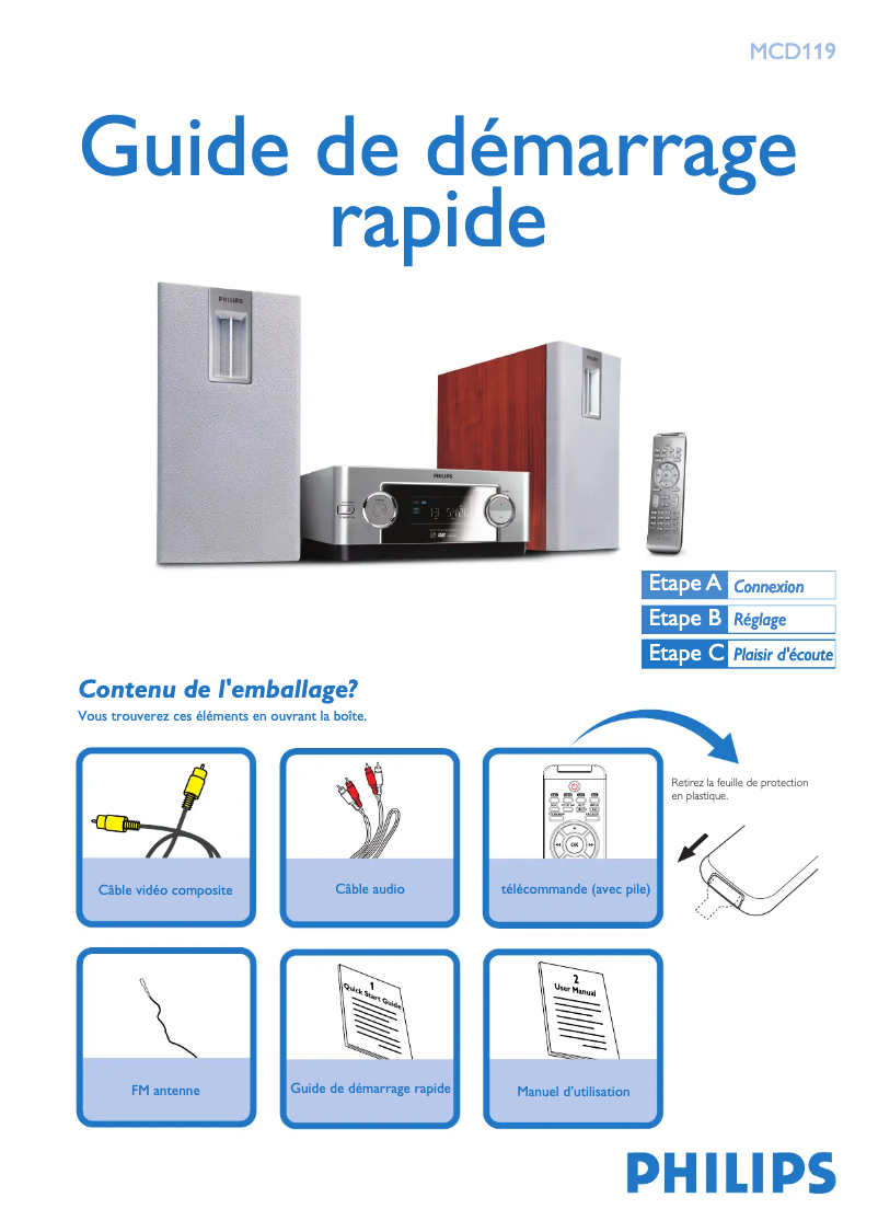 Image de la première page du manuel de l'appareil MCD119