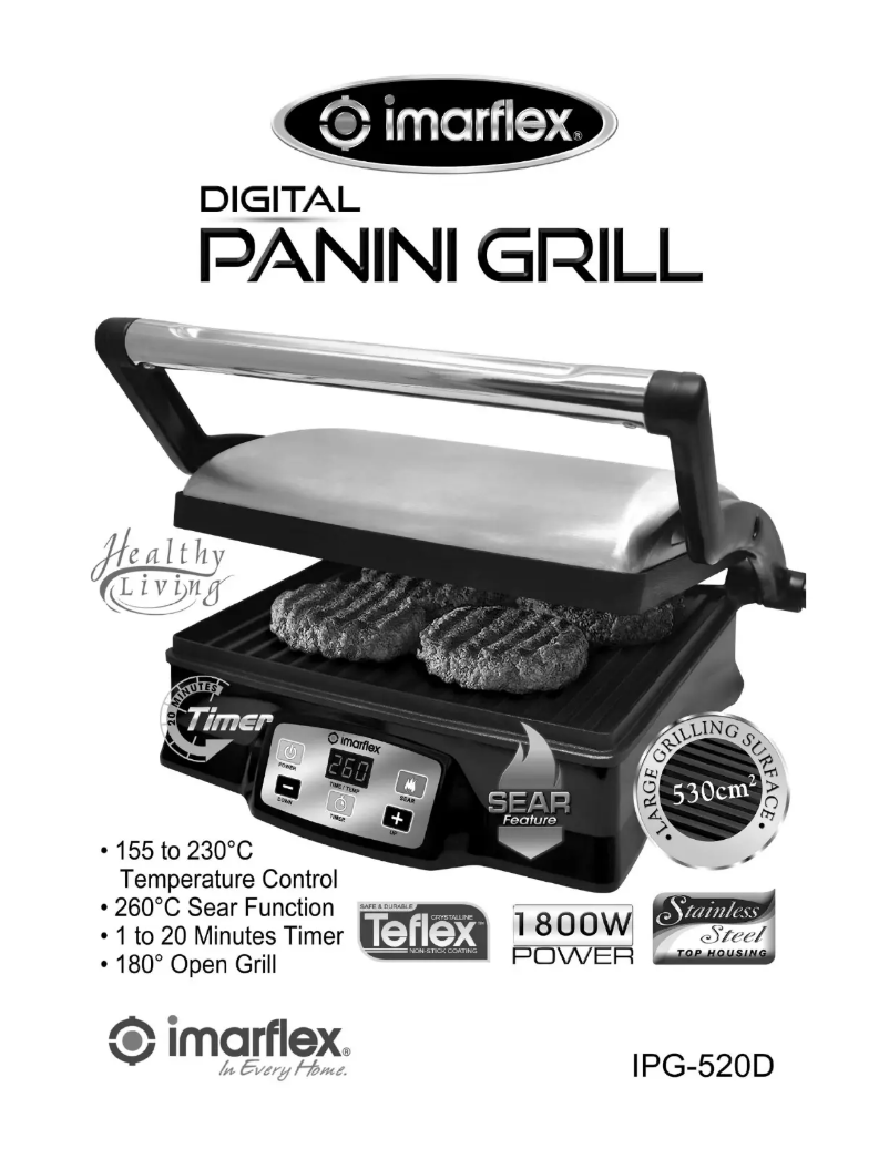 Page 1 de la notice Manuel utilisateur Imarflex IPG-520D