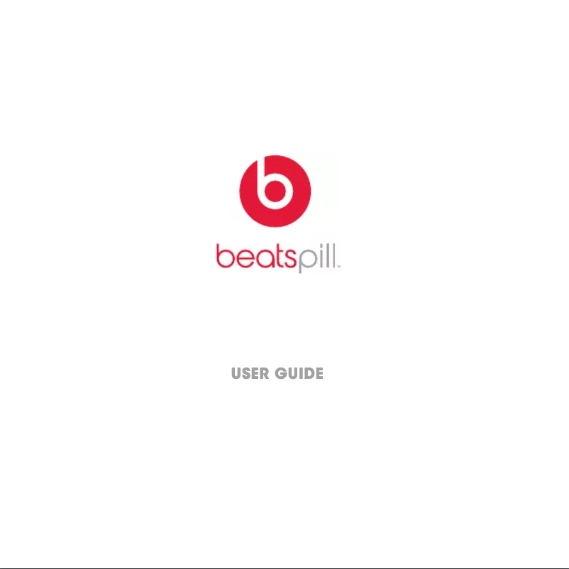 Page n°1 - Manuel utilisateur Beats Pill+
