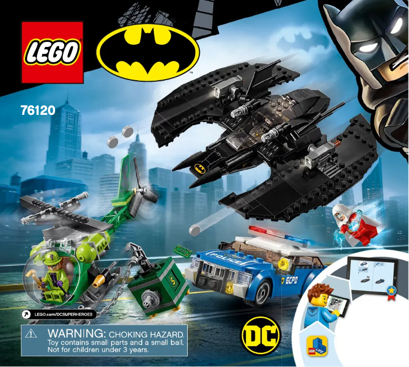 Page 1 de la notice Manuel utilisateur Lego Dc 76120