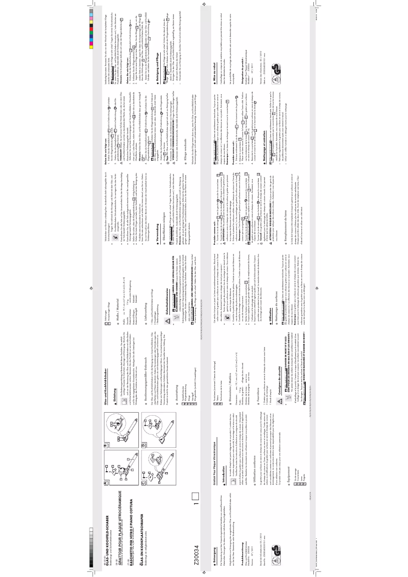 Page 1 de la notice Manuel utilisateur Ernesto Z30034