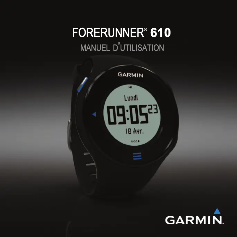 Página 1 del manual Manual de usuario Garmin Forerunner 610