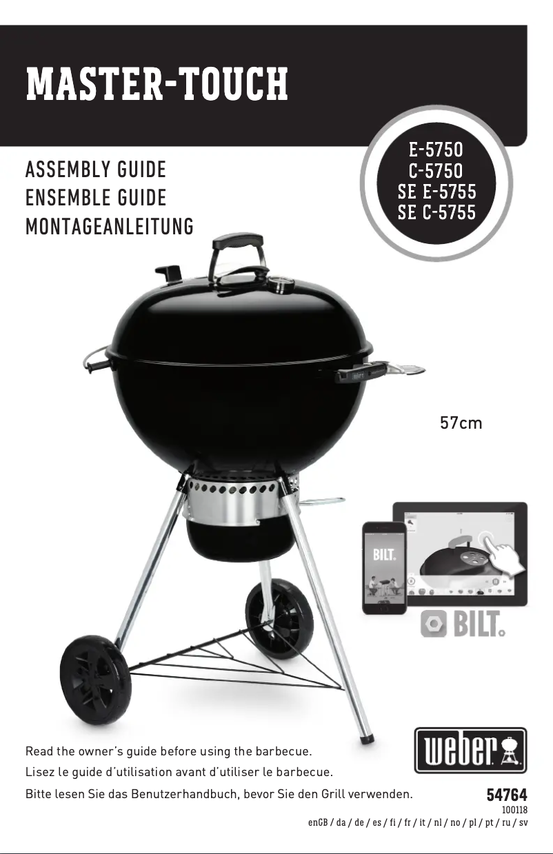 Image de la première page du manuel de l'appareil Master Touch GBS E-5750