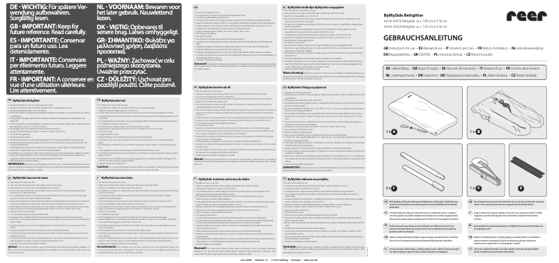 Página 1 del manual Manual de usuario Reer ByMySide 45020