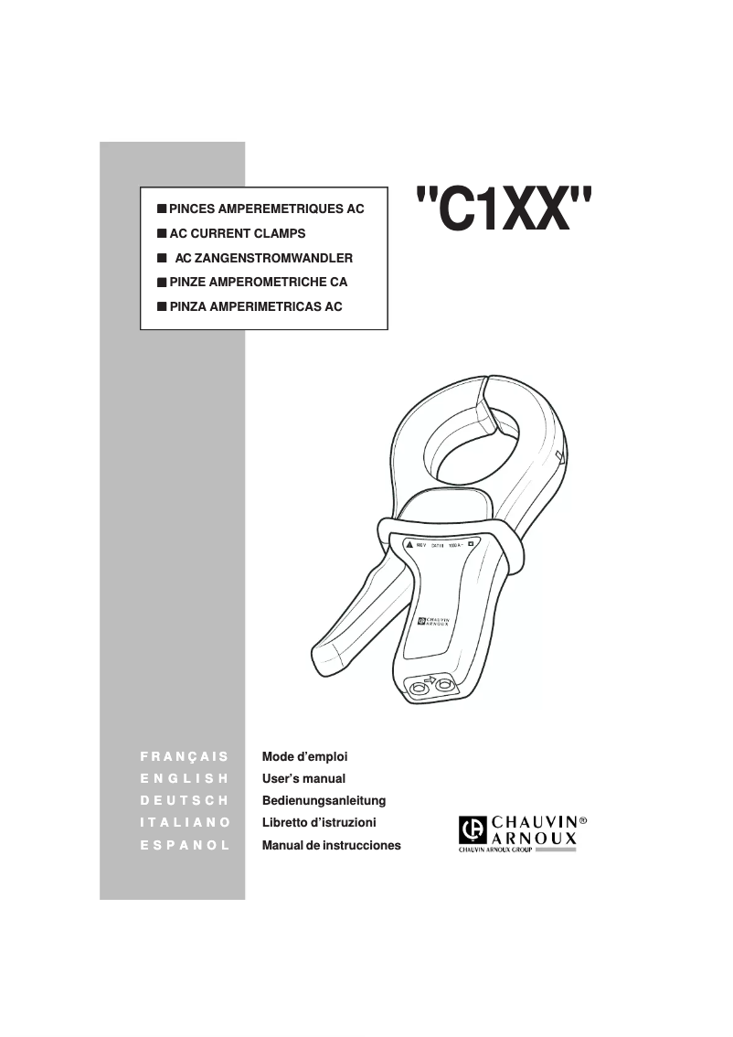Página 1 del manual Manual de usuario Chauvin Arnoux C173