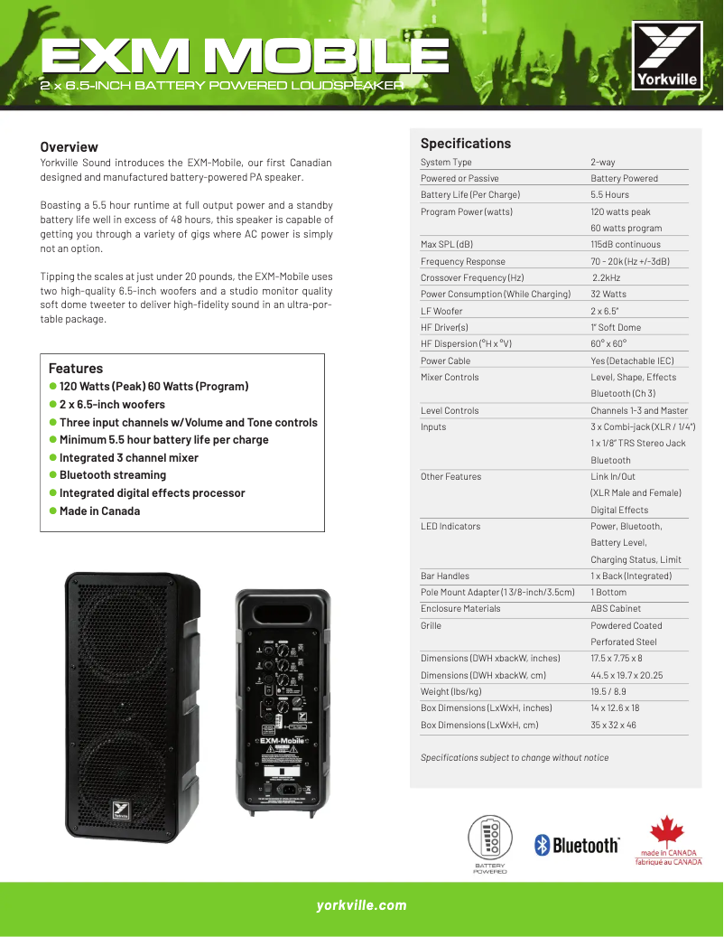 Image de la première page du manuel de l'appareil EXM Mobile