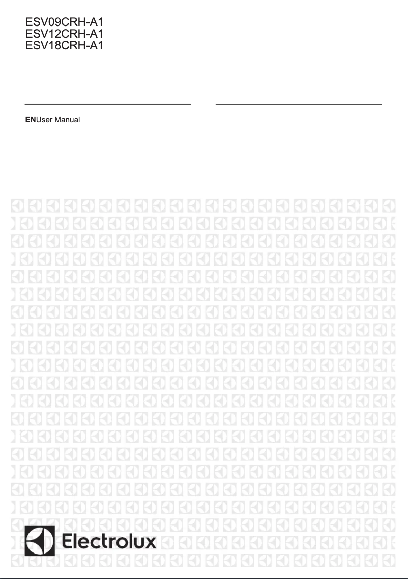 Page 1 de la notice Manuel utilisateur Electrolux ESV12CRH-A1