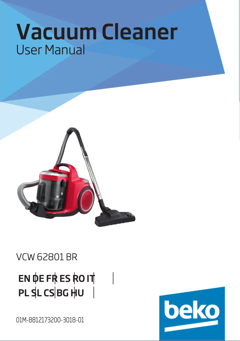 Page n°1 - Manuel utilisateur Beko VCW 62801 BR