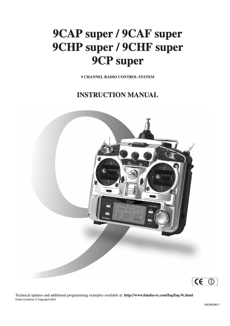 Page n°1 - Manuel utilisateur Futaba 9CPsuper