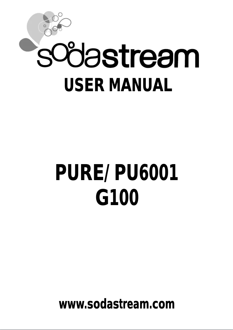 Page n°1 - Manuel utilisateur SodaStream Pure