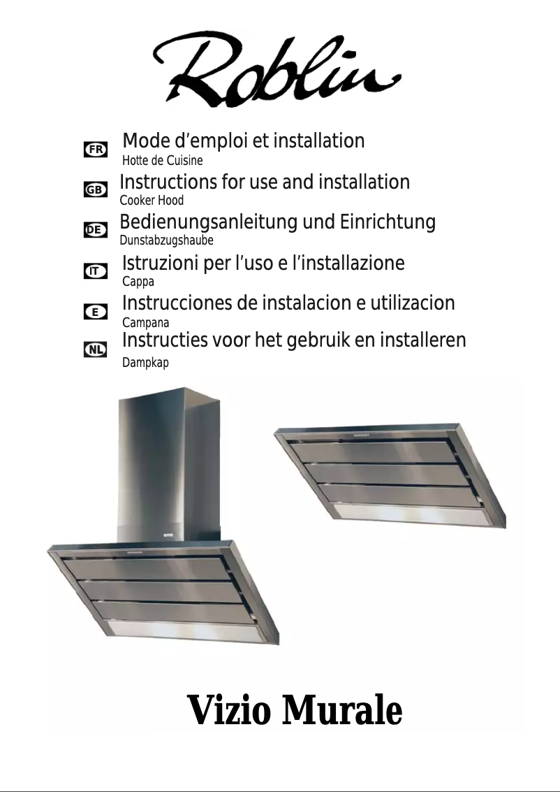 Page n°1 - Manuel utilisateur Roblin Vizio/3 750