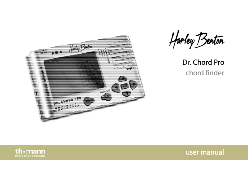 Page 1 de la notice Manuel utilisateur Harley Benton Dr. Chord Pro