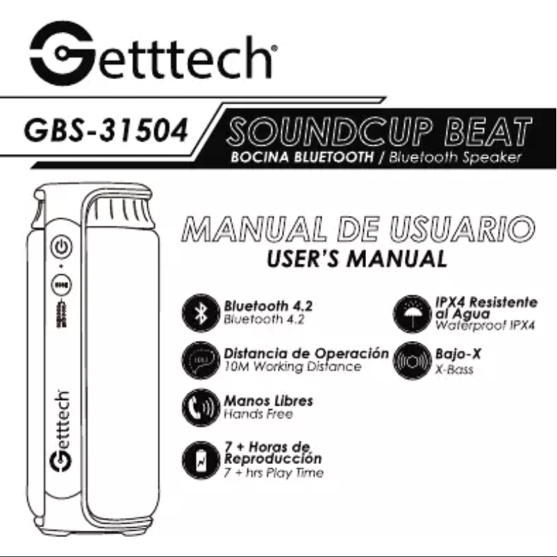 Page n°1 - Manuel utilisateur Getttech GBS-31504N