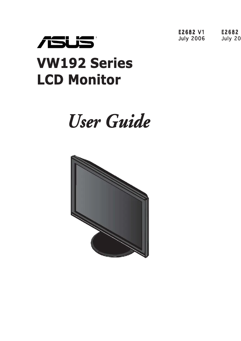 Image de la première page du manuel de l'appareil VW192