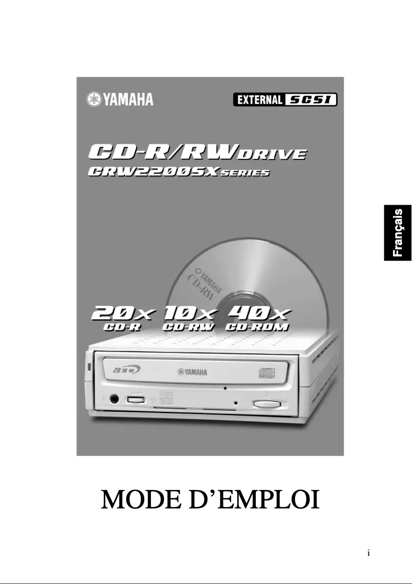 Page n°1 - Manuel utilisateur Yamaha CRW-2200SX