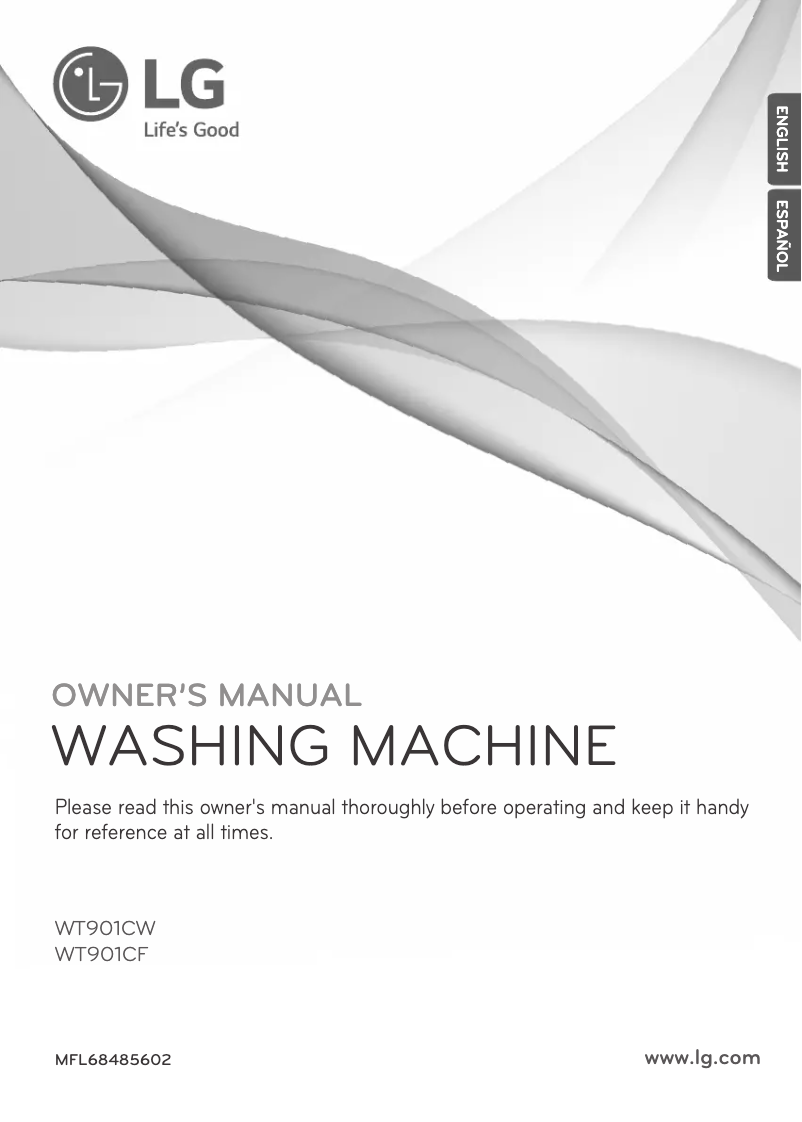 Page n°1 - Manuel utilisateur LG WT901CW