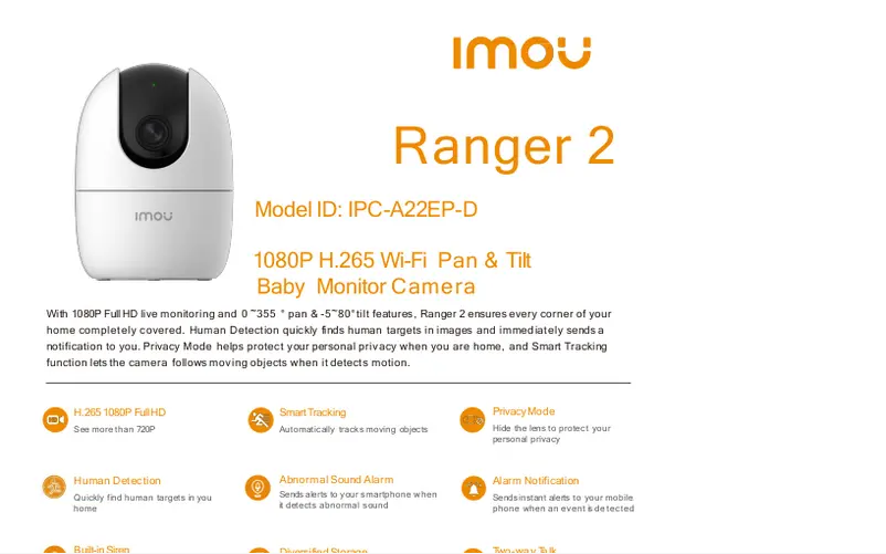 Página 1 del manual Manual de usuario Imou IPC-A22EP-D