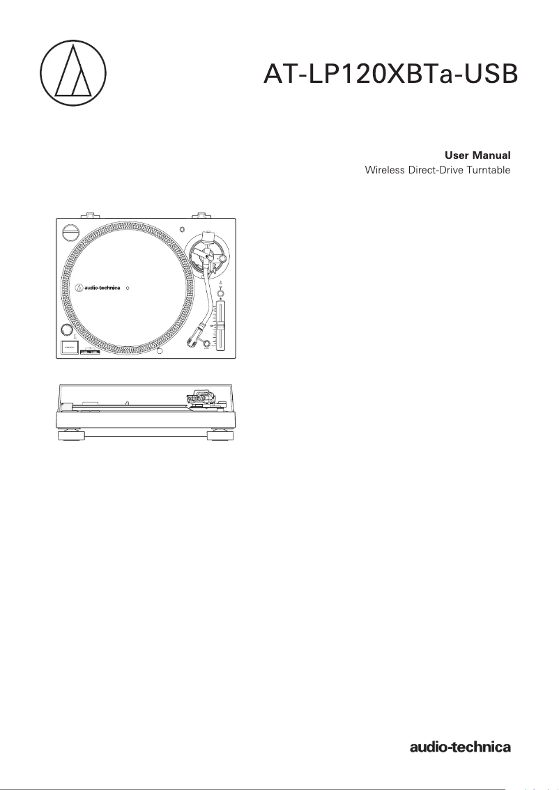 Image de la première page du manuel de l'appareil AT-LP120XBTa-USB