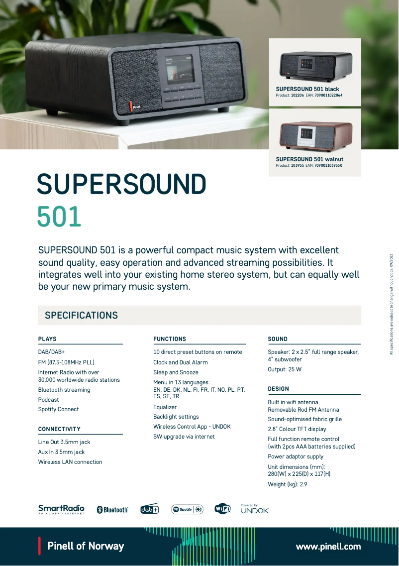 Image de la première page du manuel de l'appareil Supersound 501