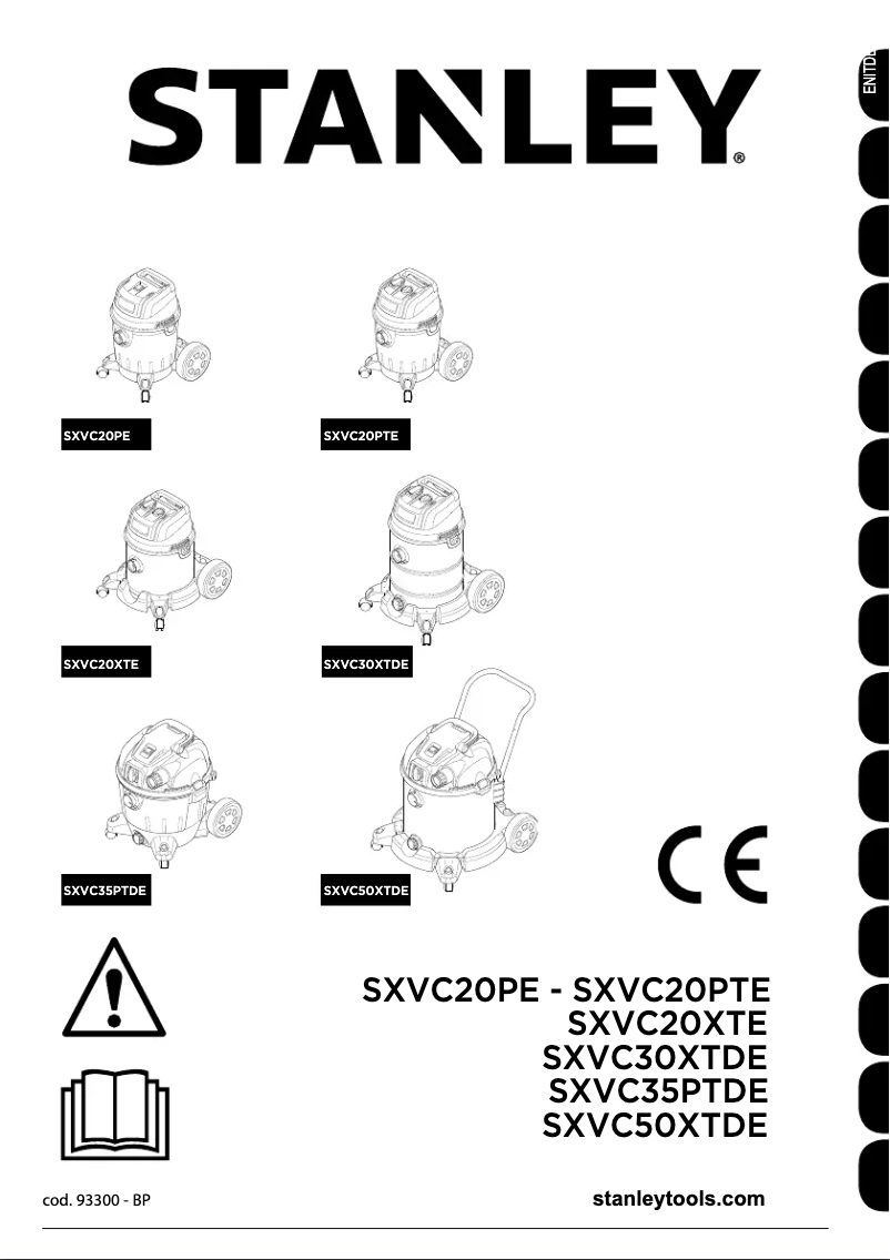 Image de la première page du manuel de l'appareil SXVC30XTDE