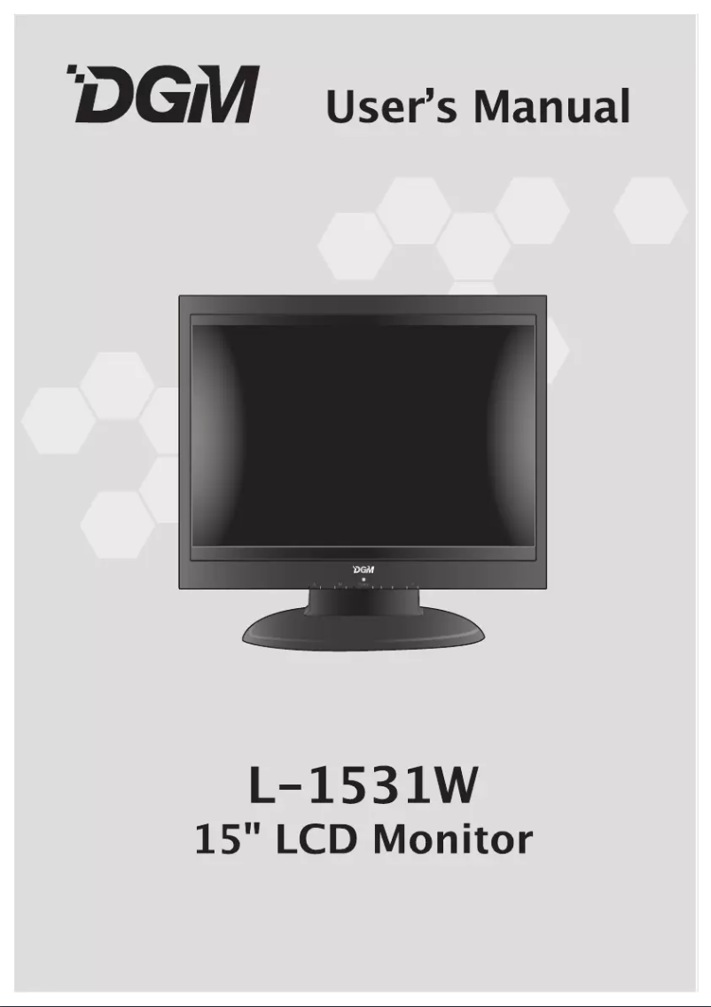 Page n°1 - Manuel utilisateur DGM L-1531W