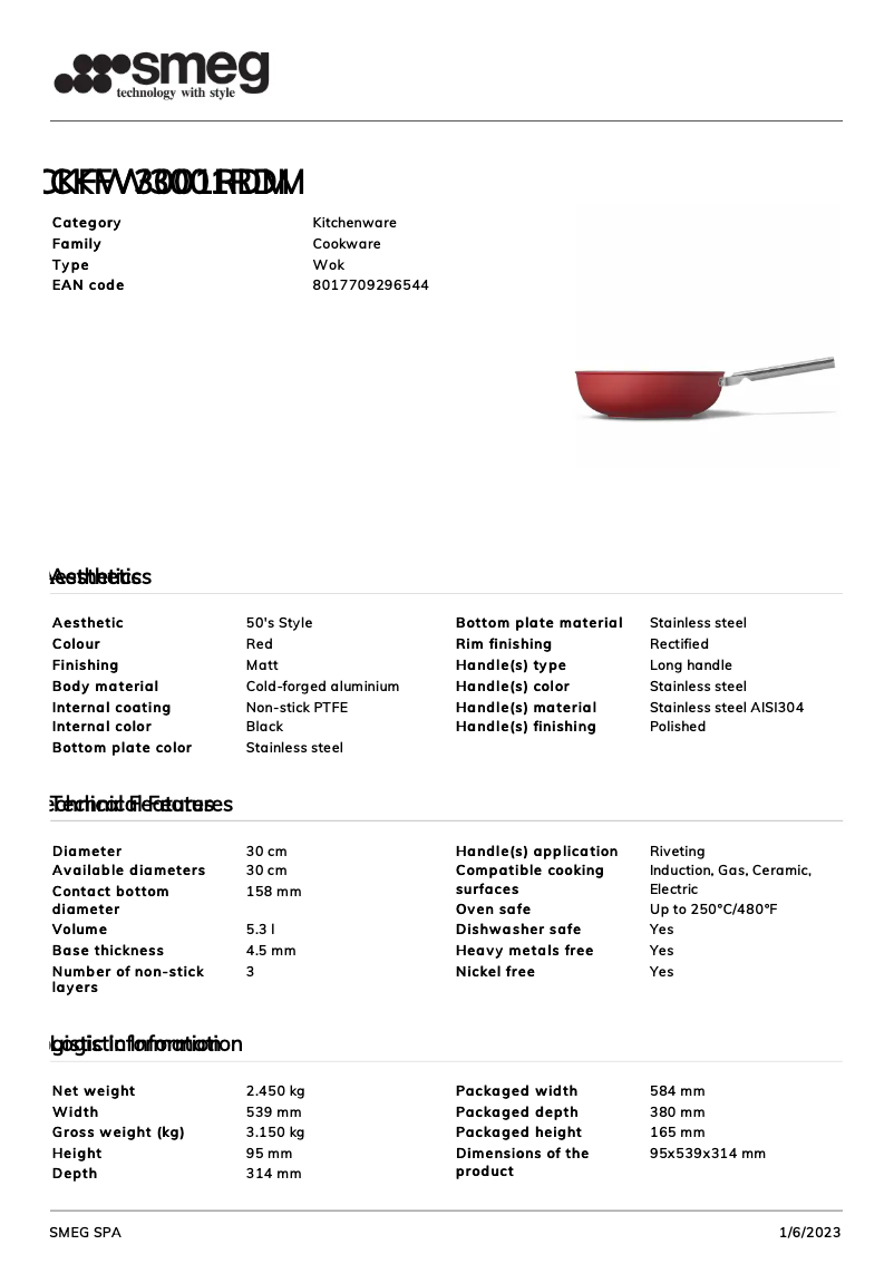 Image de la première page du manuel de l'appareil CKFW3001RDM