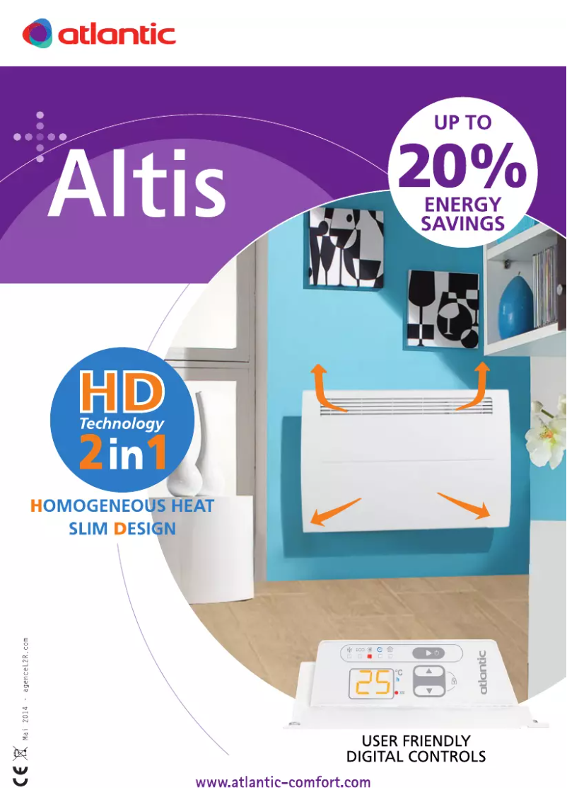 Page n°1 - Manuel utilisateur Atlantic Altis