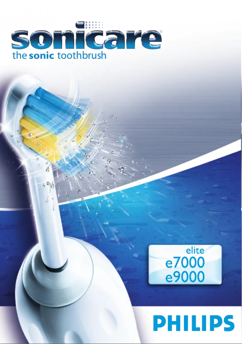 Image de la première page du manuel de l'appareil Sonicare Elite HX9842