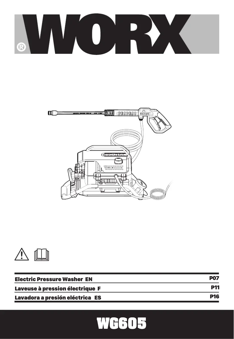 Page n°1 - Manuel utilisateur Worx WG605