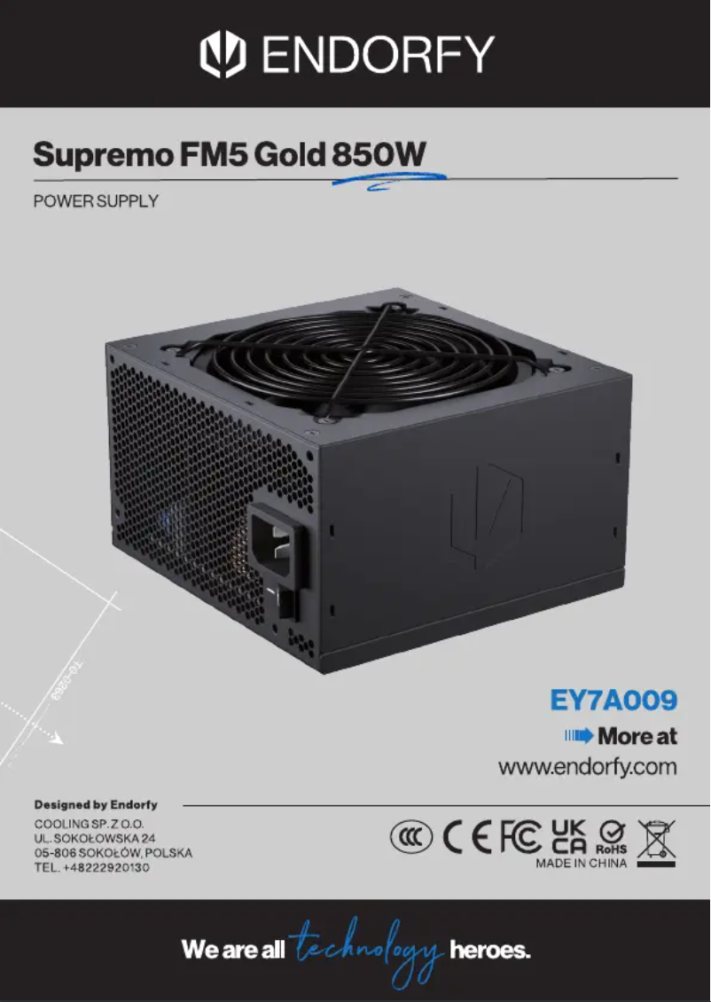 Image de la première page du manuel de l'appareil Supremo FM5 Gold 850W