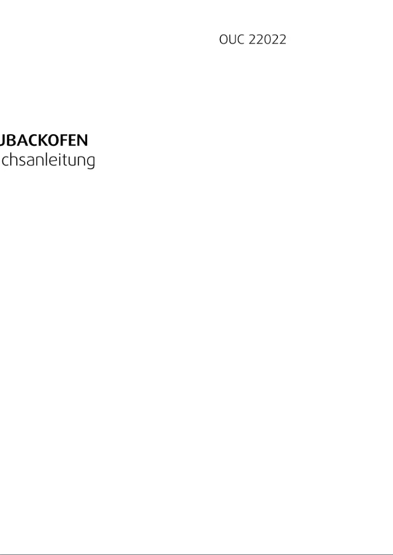 Page n°1 - Manuel utilisateur Beko OUC 22022