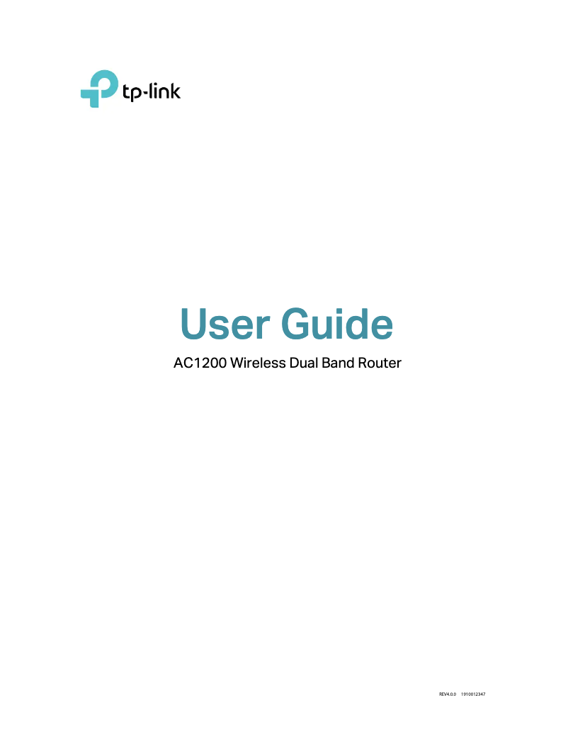 Página 1 del manual Manual de usuario TP-Link Archer A50