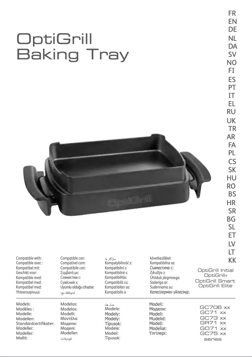 Page n°1 - Manuel utilisateur Tefal OptiGrill+ GC7148