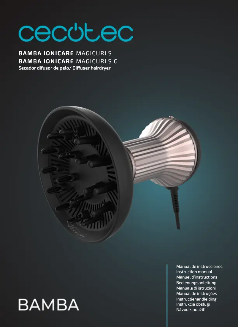 Page n°1 - Manuel utilisateur Cecotec Bamba Ionicare Magicurls